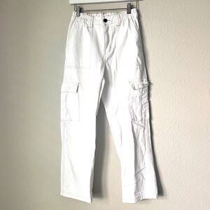 denim high waisted PacSun white Cargo Pant 🤍❣️🤍